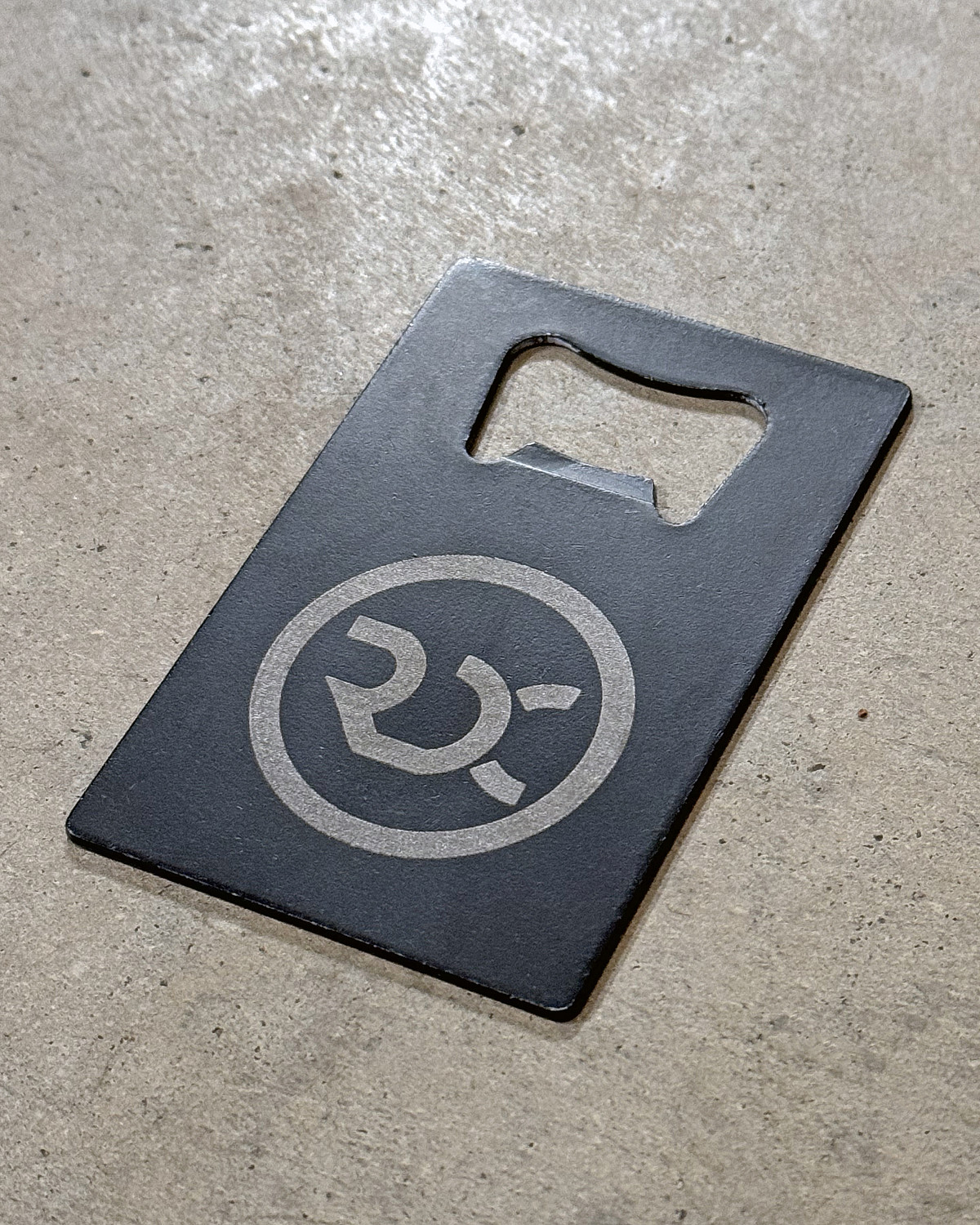 Custom Logo Credit Card Bottle Opener | IMG_1484-RDC_BLACK_STEEL_BOTTLE_OPENER.jpg