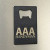 Custom Logo Credit Card Bottle Opener | IMG_1503-AAA_bottle_opener_on_fridge_angle.jpg